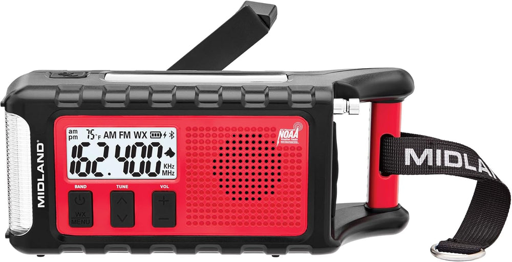 Midland - ER310PRO, Portable Emergency Bluetooth Weather AM/FM Radio
