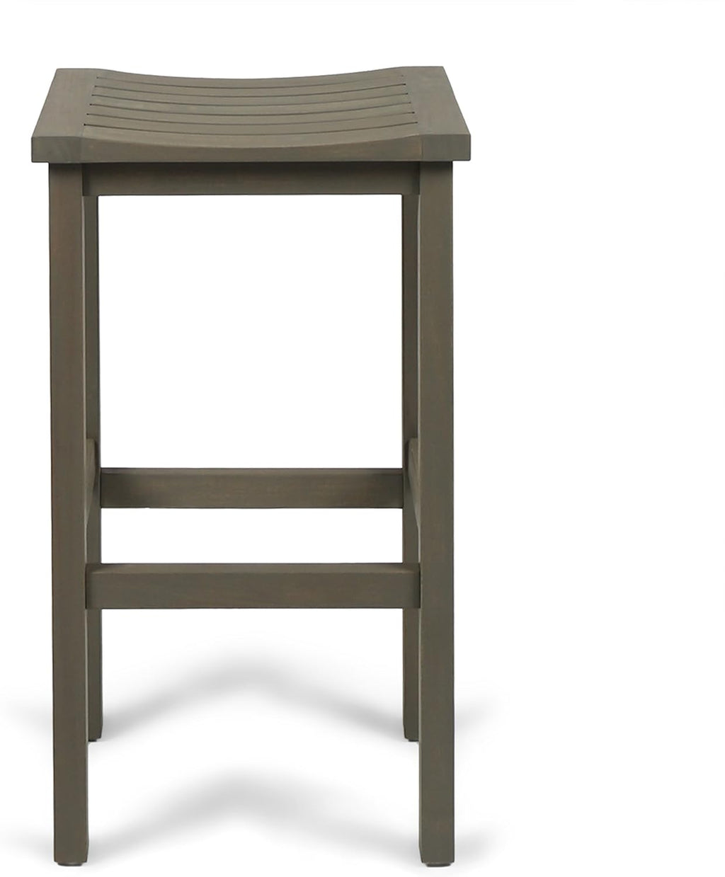 Christopher Knight Home Caribbean Outdoor 30" Acacia Wood Barstools, 4-Pcs Set, Grey Finish