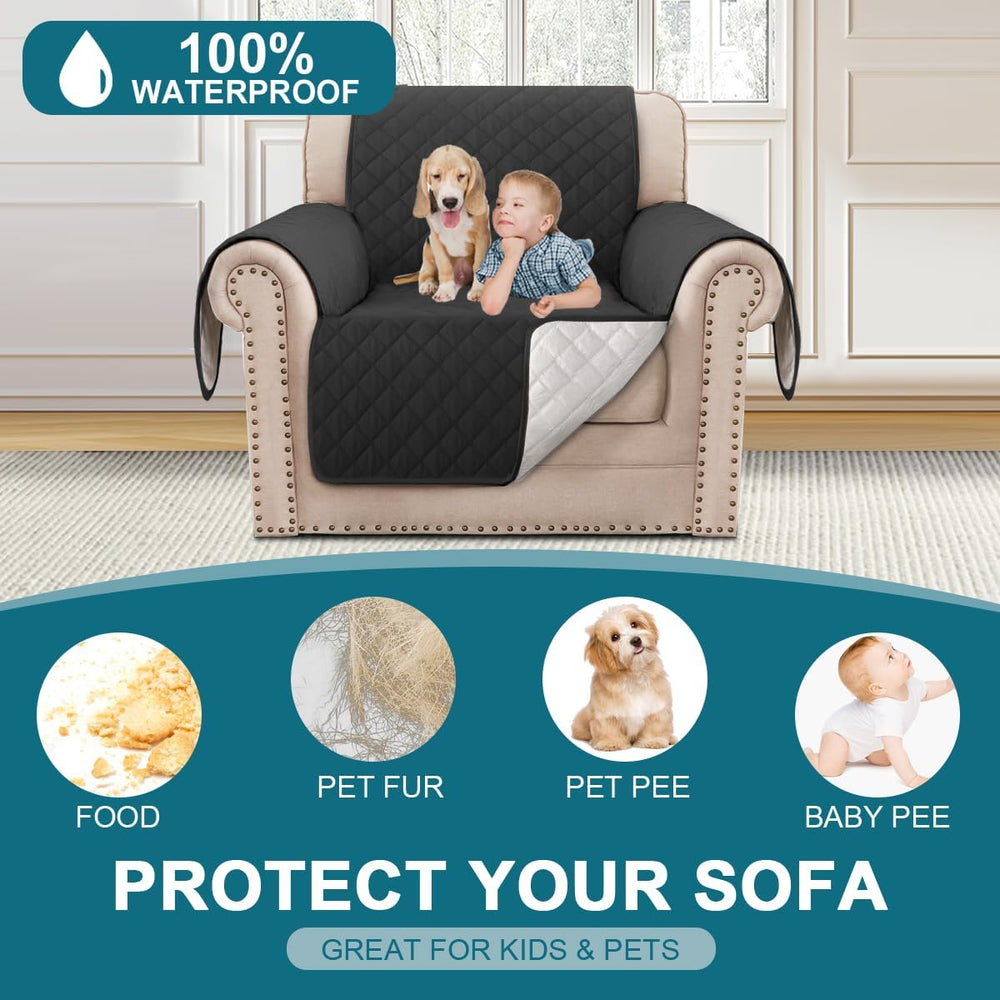 Turquoize 100% Waterproof Chair Covers Couch Covers for Dogs, Chair 23"