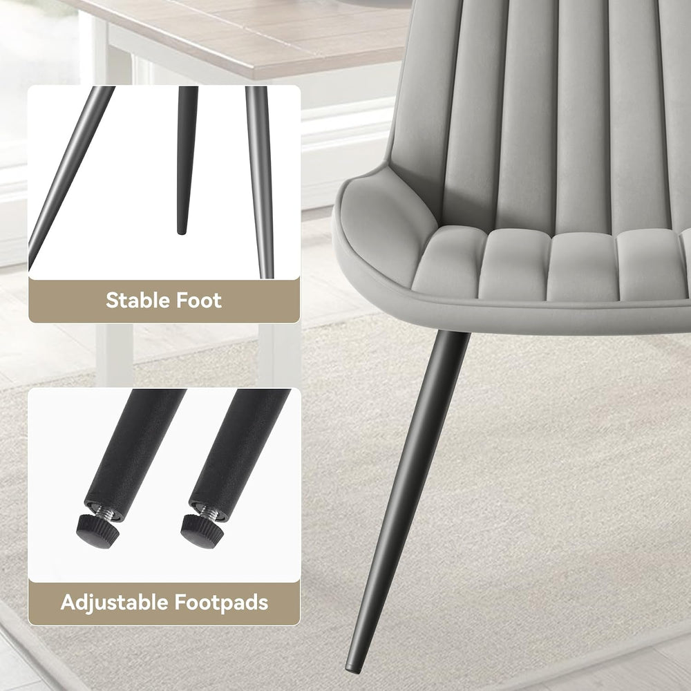 Nebuaegis Modern Dining Chairs Set of 6,Upholstered Dining Room Chairs with T...