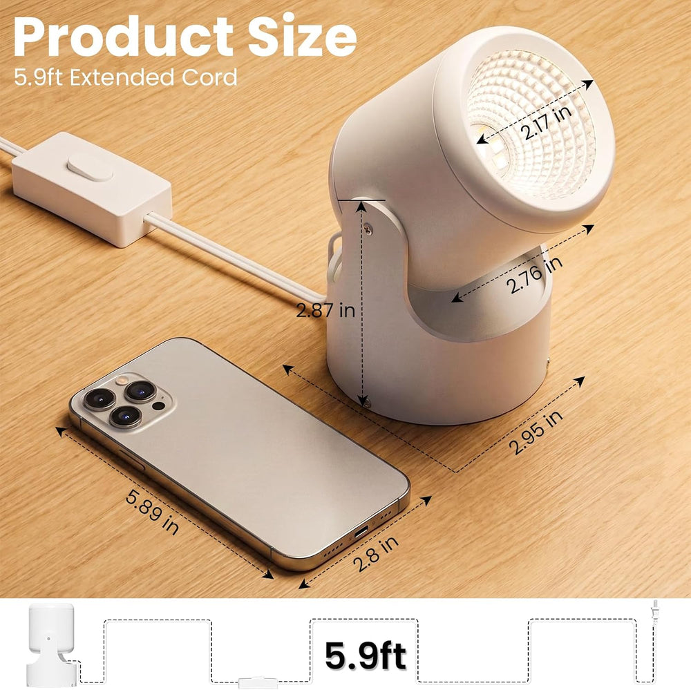RGBW Uplights Indoor 6W,16 Static Colors,4 Dynamic Modes,5‑Level Brightness