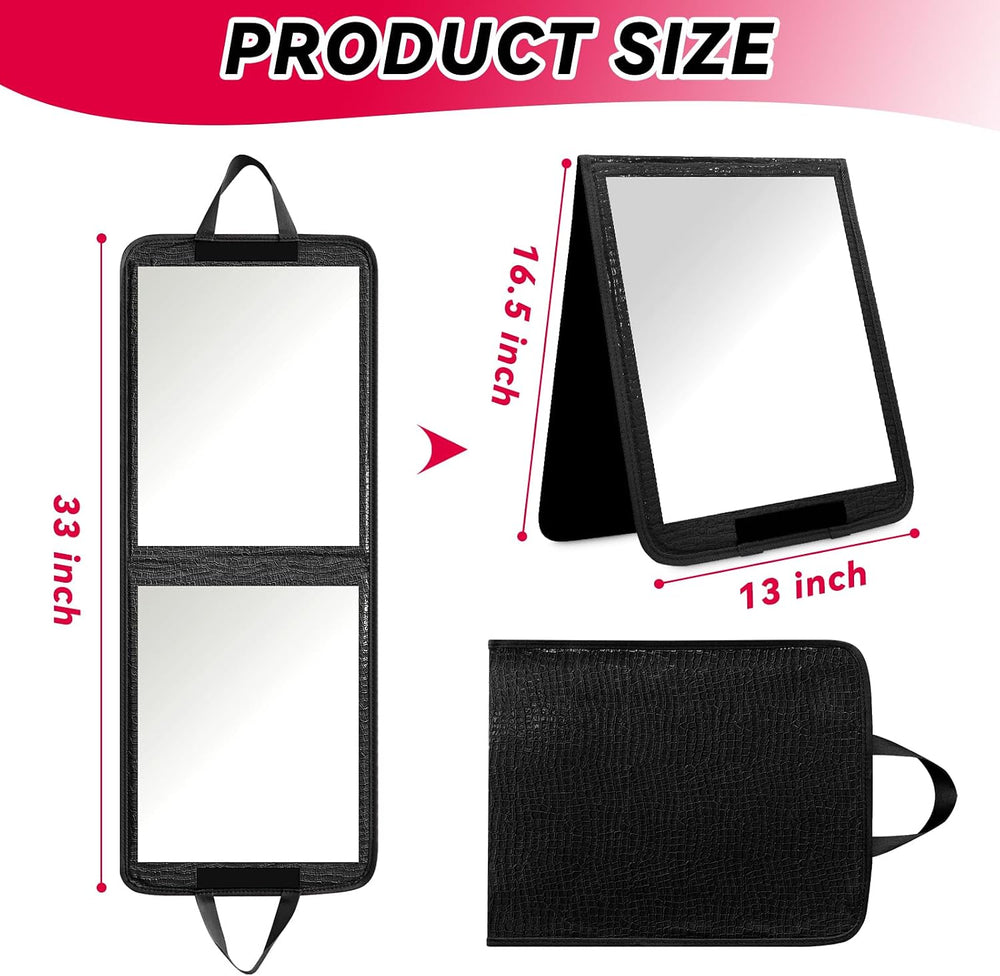 Omidel Foldable Portable Full Length Mirror for Dance, Camping & Travel