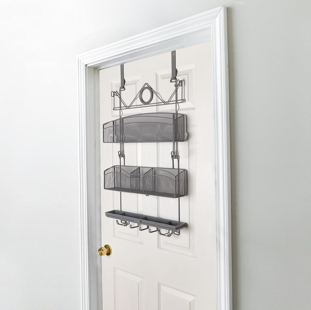 Over The Door #3100 Hanging Storage for Keys and Pet Supplies, All-in-One Rac...