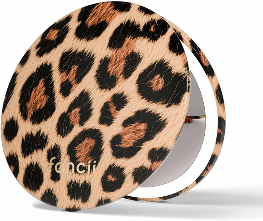 Fancii Mini Taylor Compact Magnifying Mirror with LED Light, 10x/1x, Recharge...