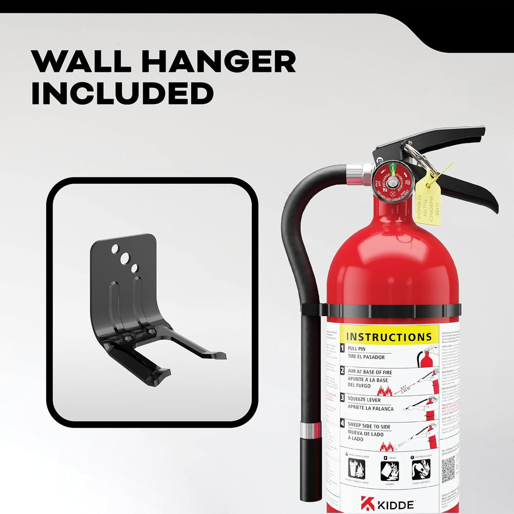 Kidde Pro 210 Commercial Fire Extinguisher, 2-A:10-B:C, PRO-4MP-1, 1 Pack