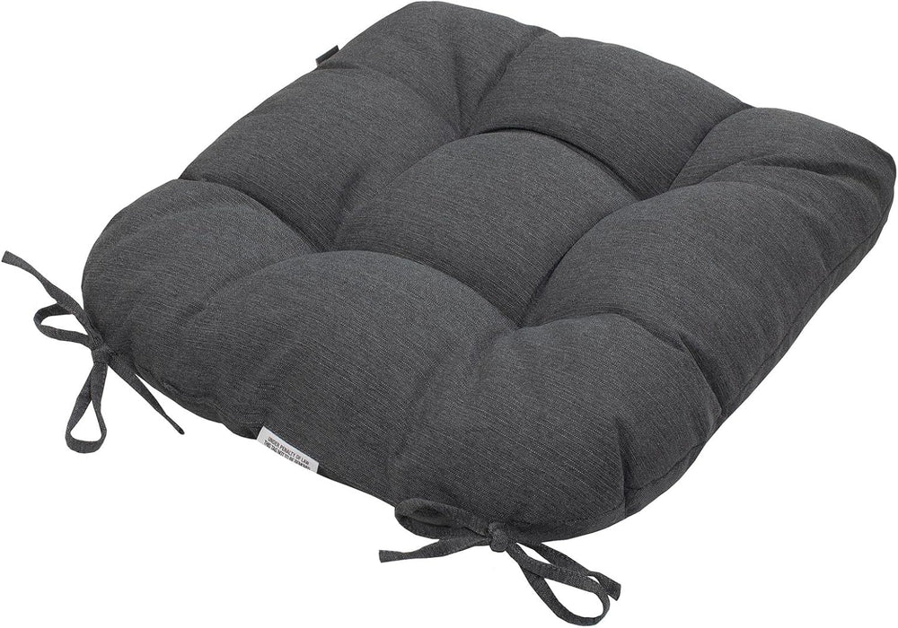 Magpie Fabrics 19"x19" Tufted Seat Cushion 2 Pack, U-Shaped Patio C...