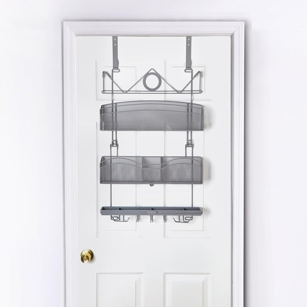 Over The Door #3100 Hanging Storage for Keys and Pet Supplies, All-in-One Rac...