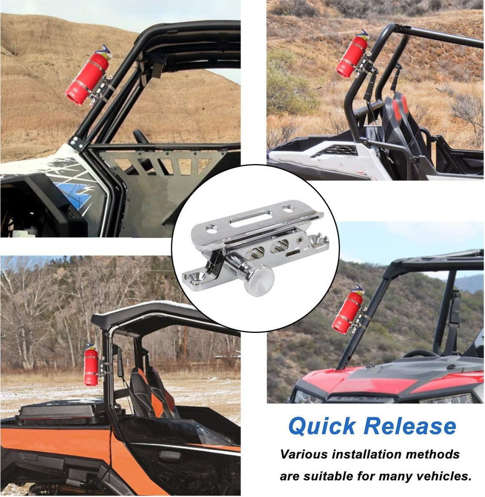 Quick Release Adjustable Roll Bar Fire Extinguisher Mounting Holder Compatibl...