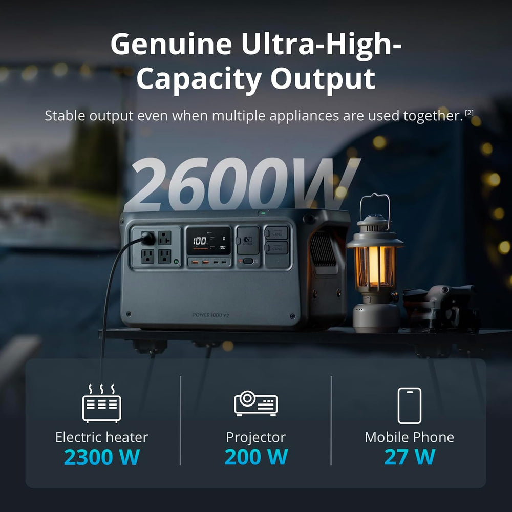 DJI Power 2000 Portable Power Station, 2048Wh LFP Battery