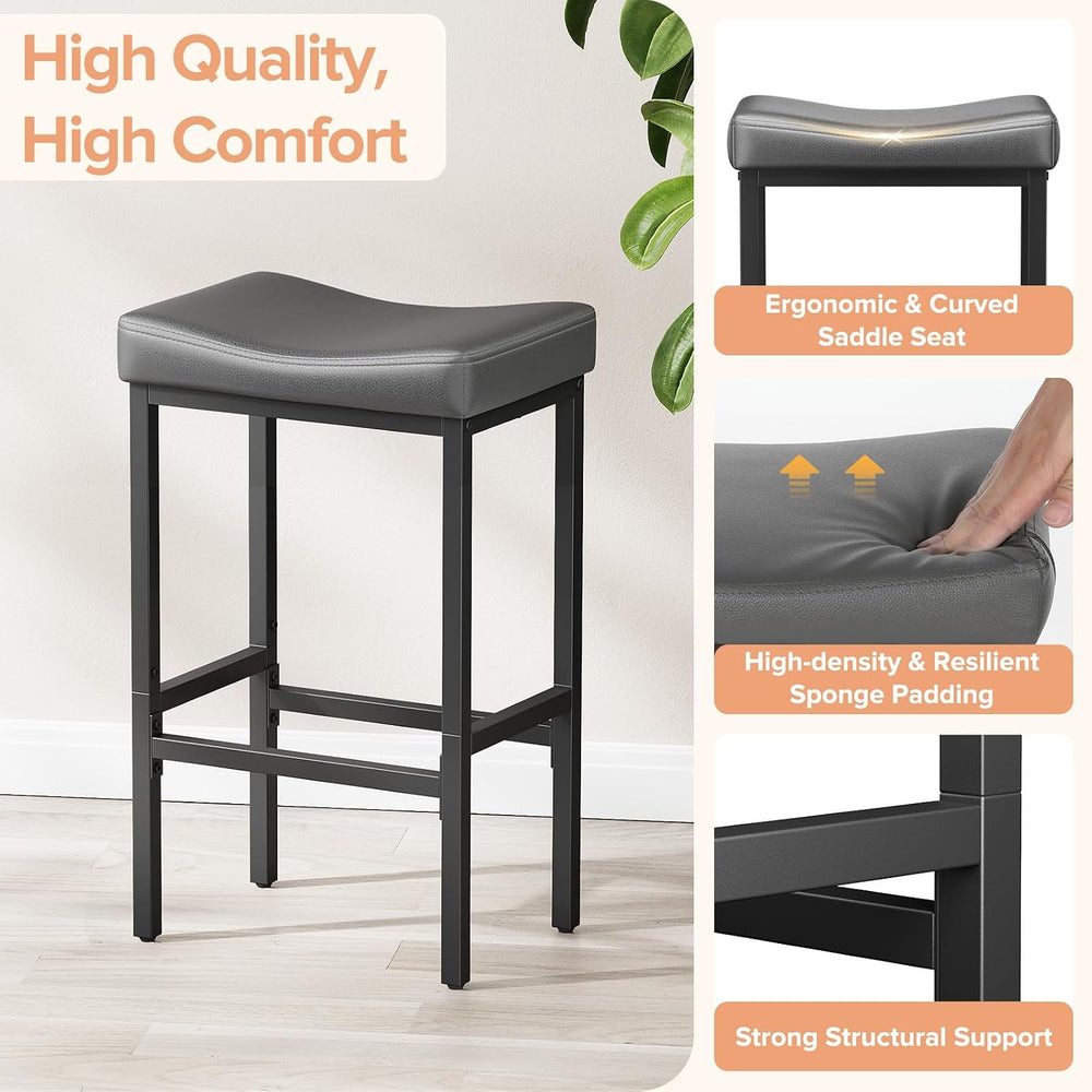 Compact 24 Inch Counter Height Bar Stools Set of 2