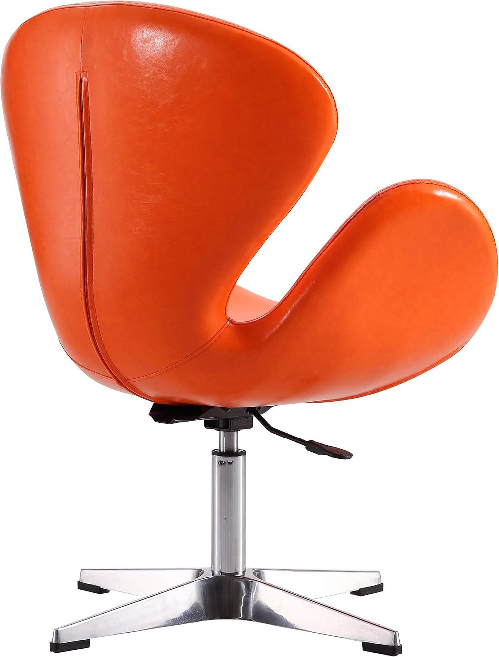 Manhattan Comfort Raspberry Adjustable Swivel Accent Chair Set of 2 with 360°...