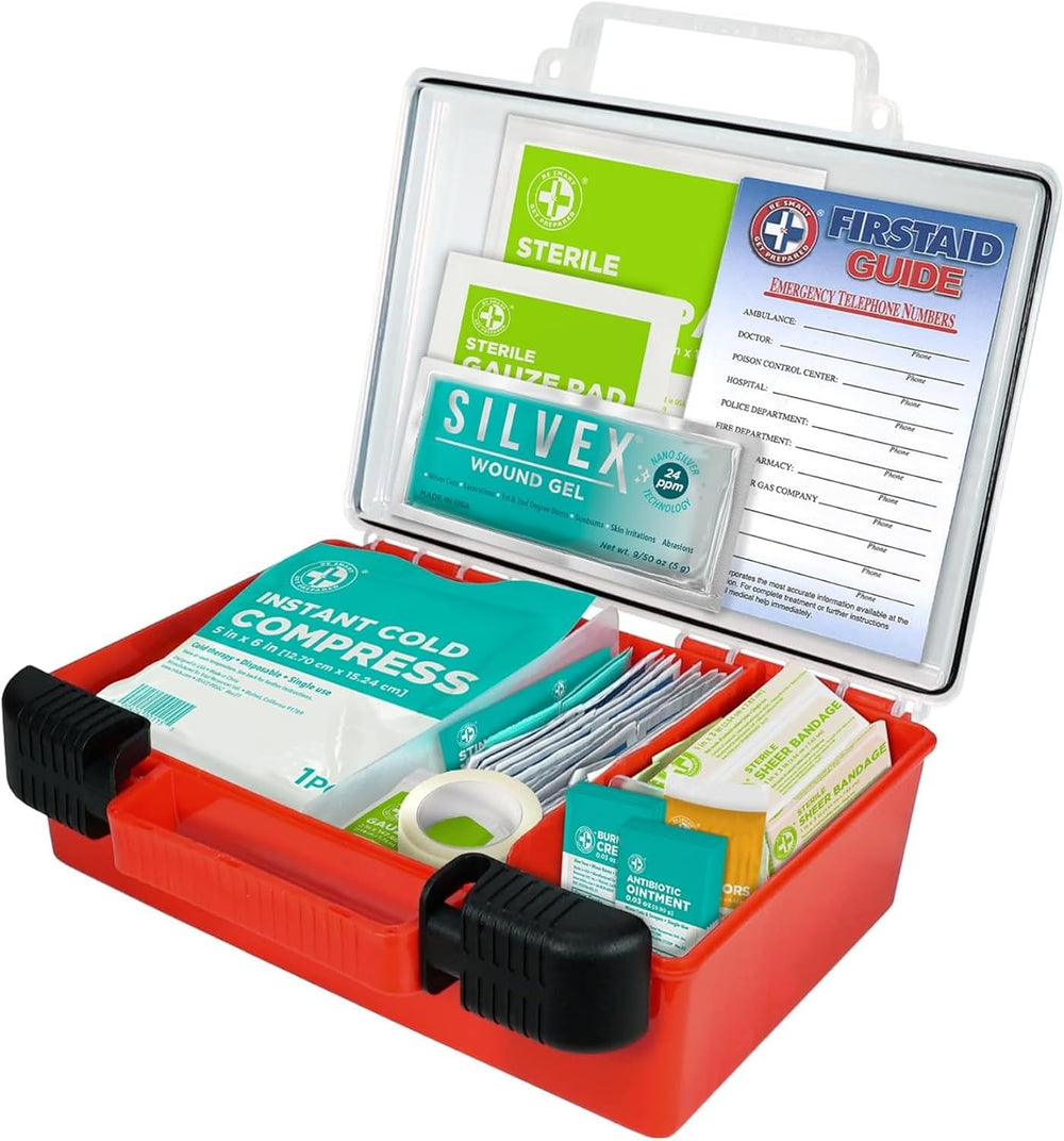 Be Smart Get Prepared OSHA/ANSI First Aid Kit - 50 Person, 250 Pieces - Desig...