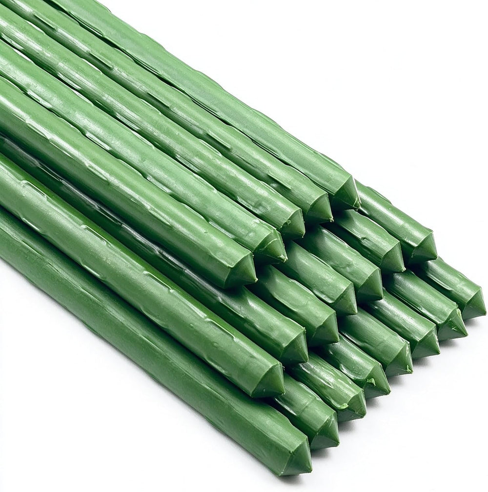 Garden Stakes, 57 Inch (Approx 5Ft) Steel Tomato Plant Stakes, 20 Pack
