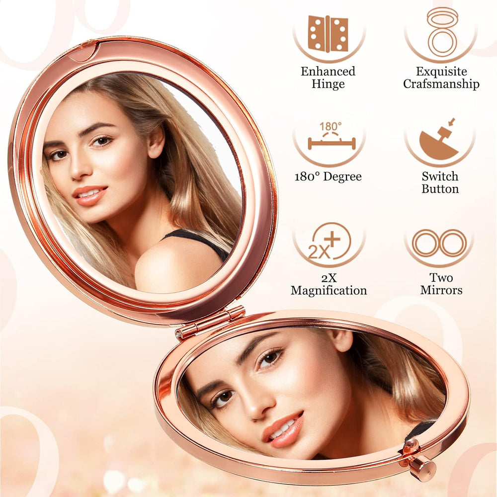 Cindeer 24 Pcs Small Compact Mirror Folding Pocket Makeup Round Hand Held Cos...