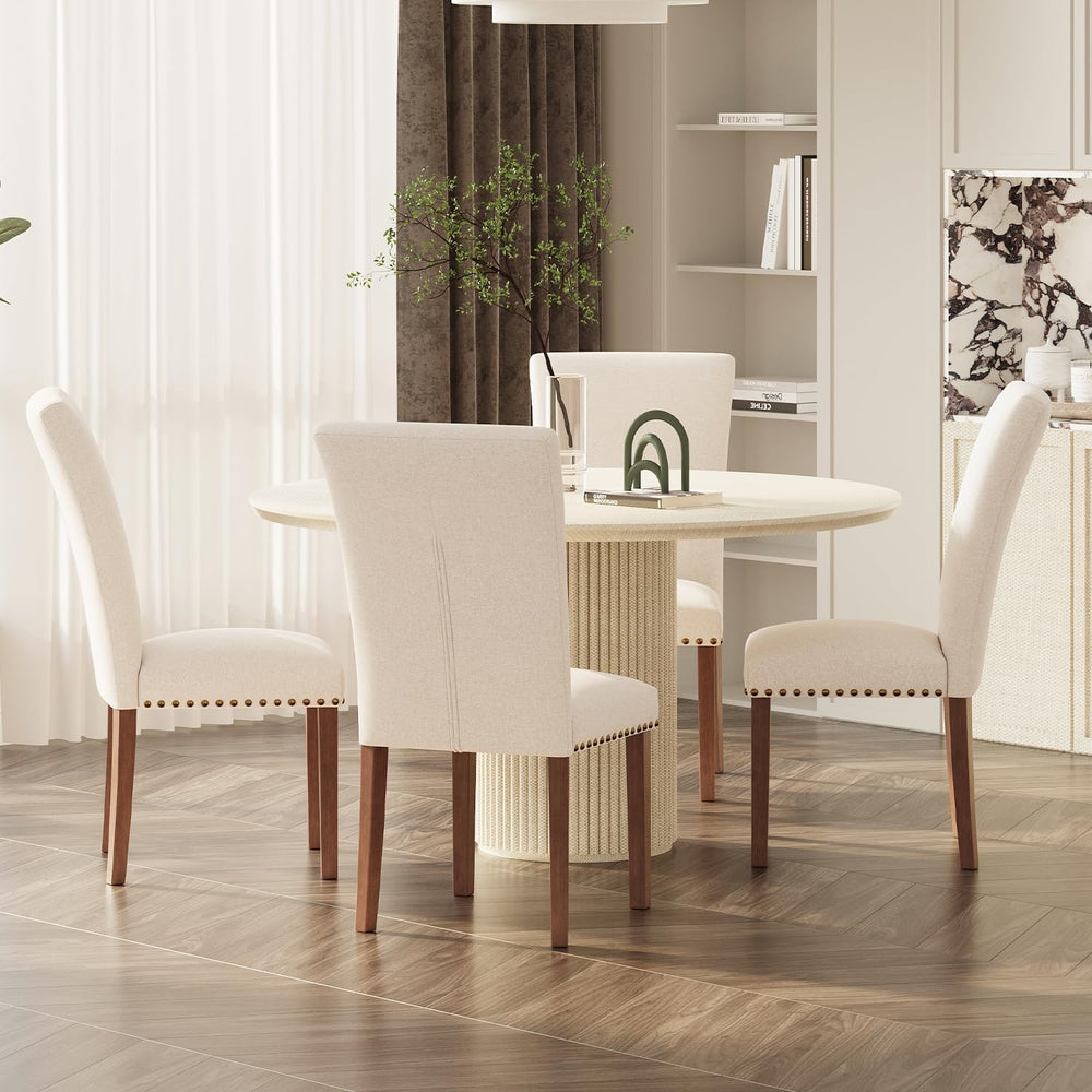 MALOL Upholstered High-Back Dining Chairs Set of 4