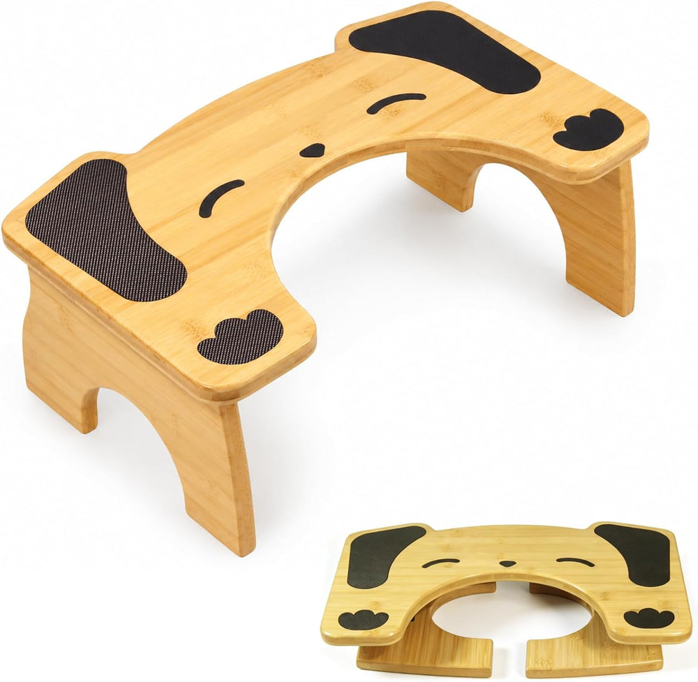 Foldable Toilet Stool, 7 Inch Poop Stool for Bathroom