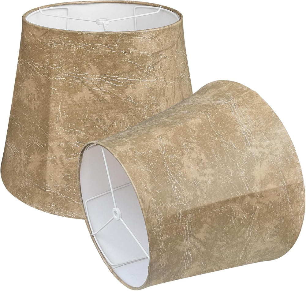 TOOTOO STAR Drum Lampshades Set of 2, 10" Top x 14" Bottom x 10&quo...