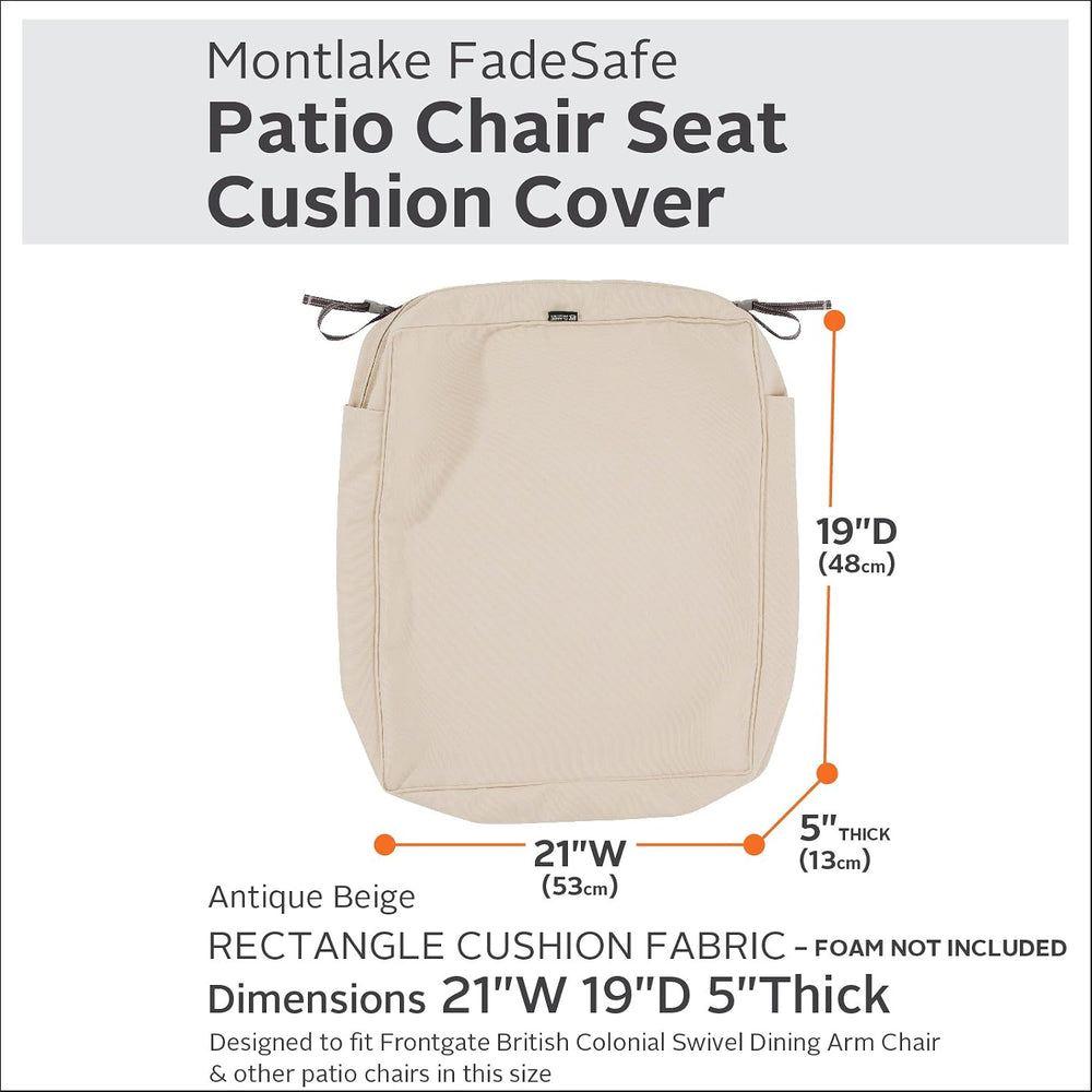 Classic Accessories Montlake Water-Resistant 21 x 19 x 5 Inch Rectangle Outdo...