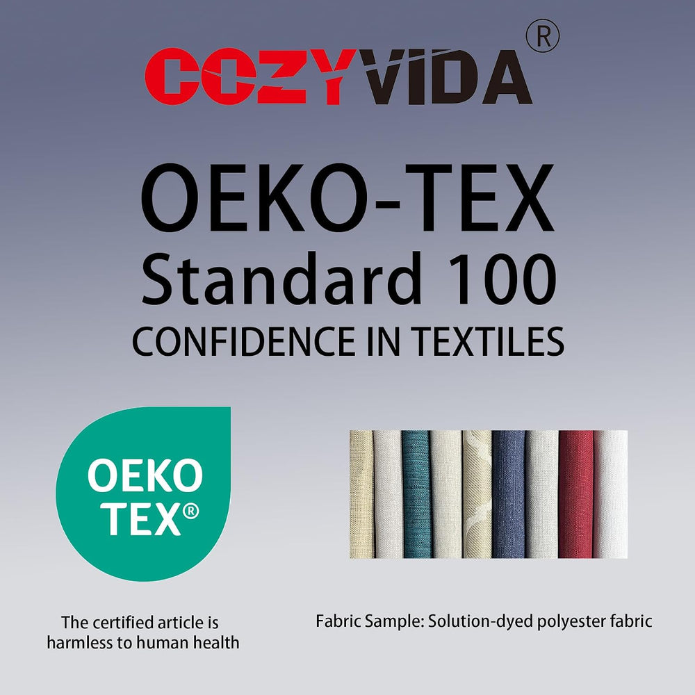 COZYVIDA Outdoor Patio Cushion Set, 20.5x21.5x3.5 Inch, Sky Blue