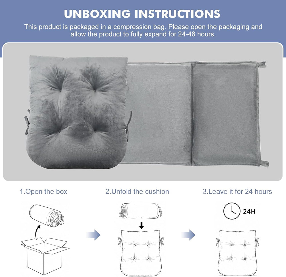 Glider Rocker Replacement Cushions Set, Filled with Shredded Memory Foam and ...