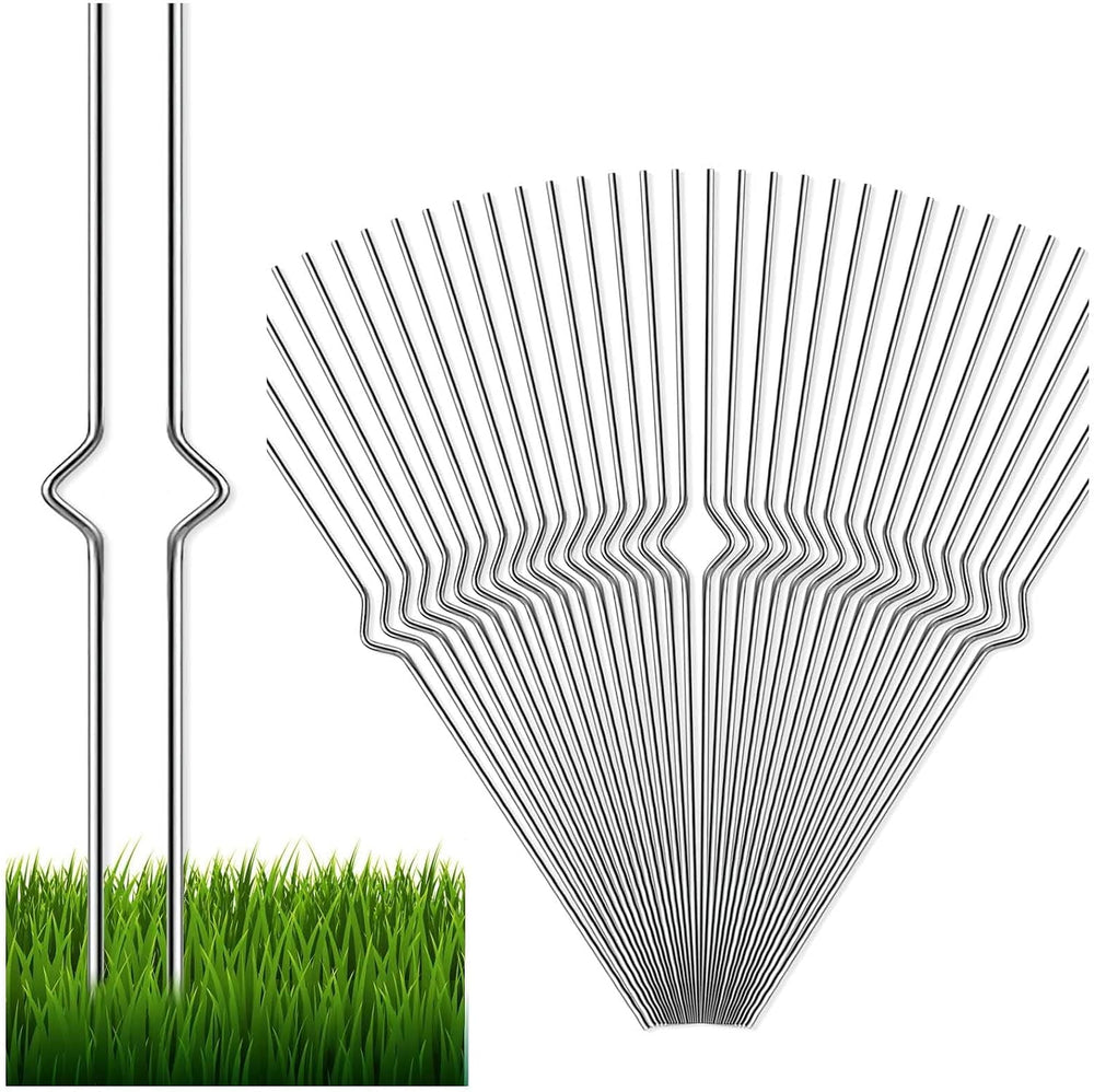 Yard Sign Stakes - 56 Pack Heavy Duty Metal Wire Stakes for Garden Lawn Signs...