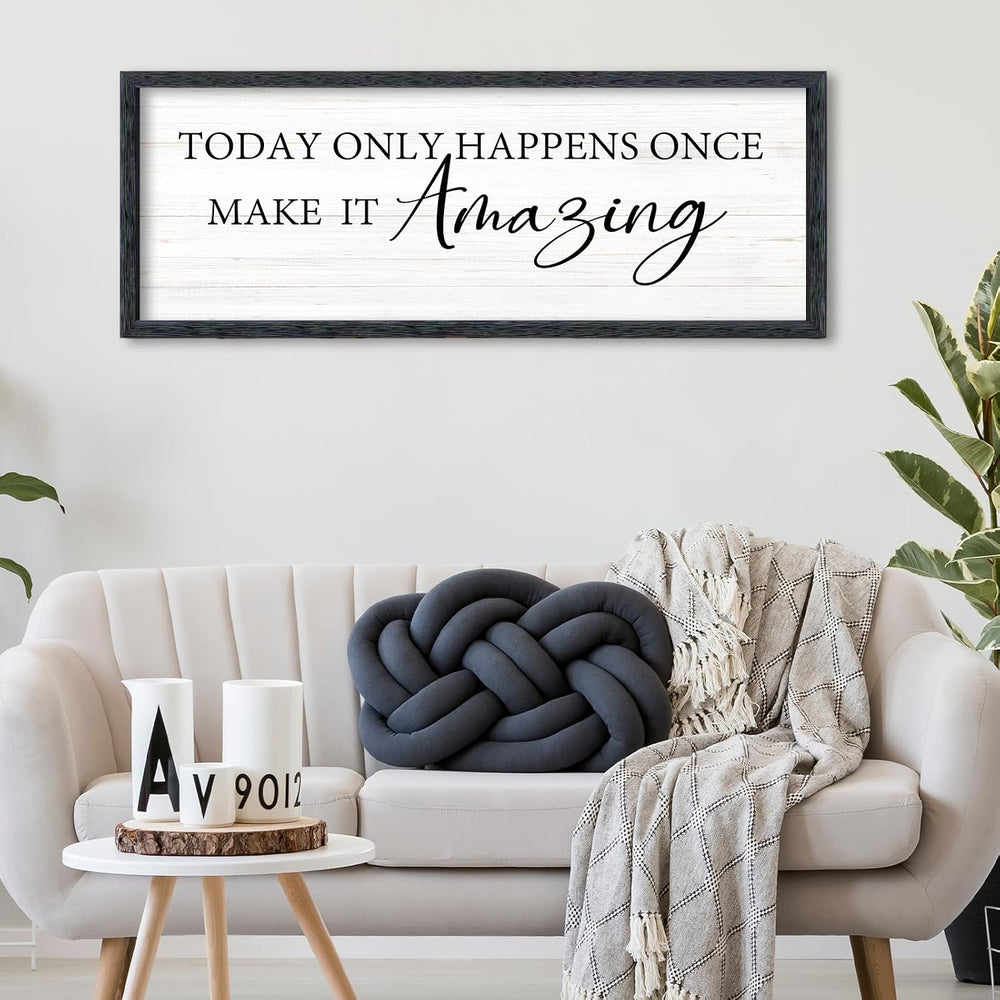 AuraPeak Inspirational Quotes Office Wall Decor, Black, 40"×15"