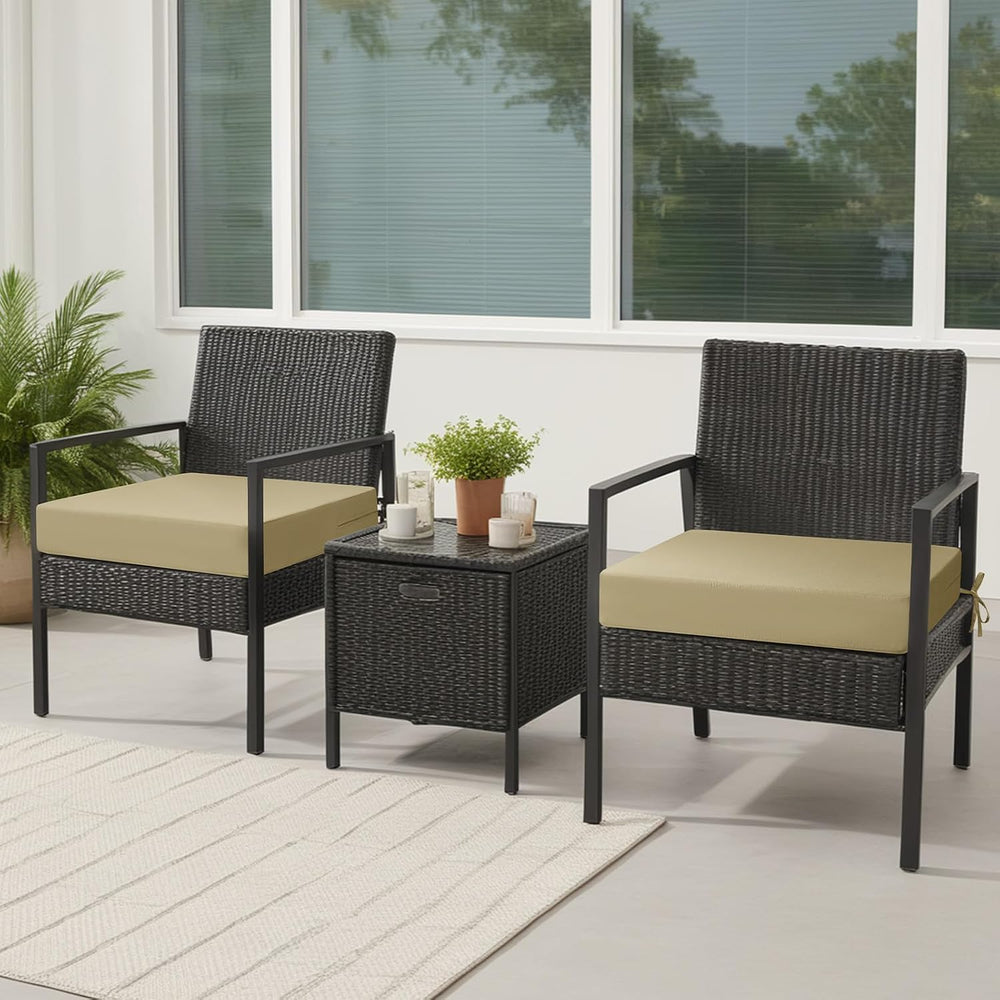 idee-home Outdoor Chair Cushions for Patio Furniture, Outdoor Seat Cushion