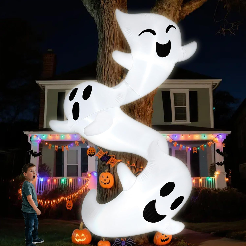 JOYIN 8ft Tall Halloween Inflatables Outdoor Decorations, Inflatable Ghosts H...