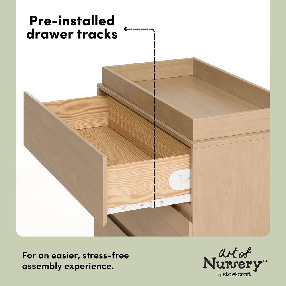 Storkcraft Sorrento 3 Drawer Chest with Changing Topper, Driftwood