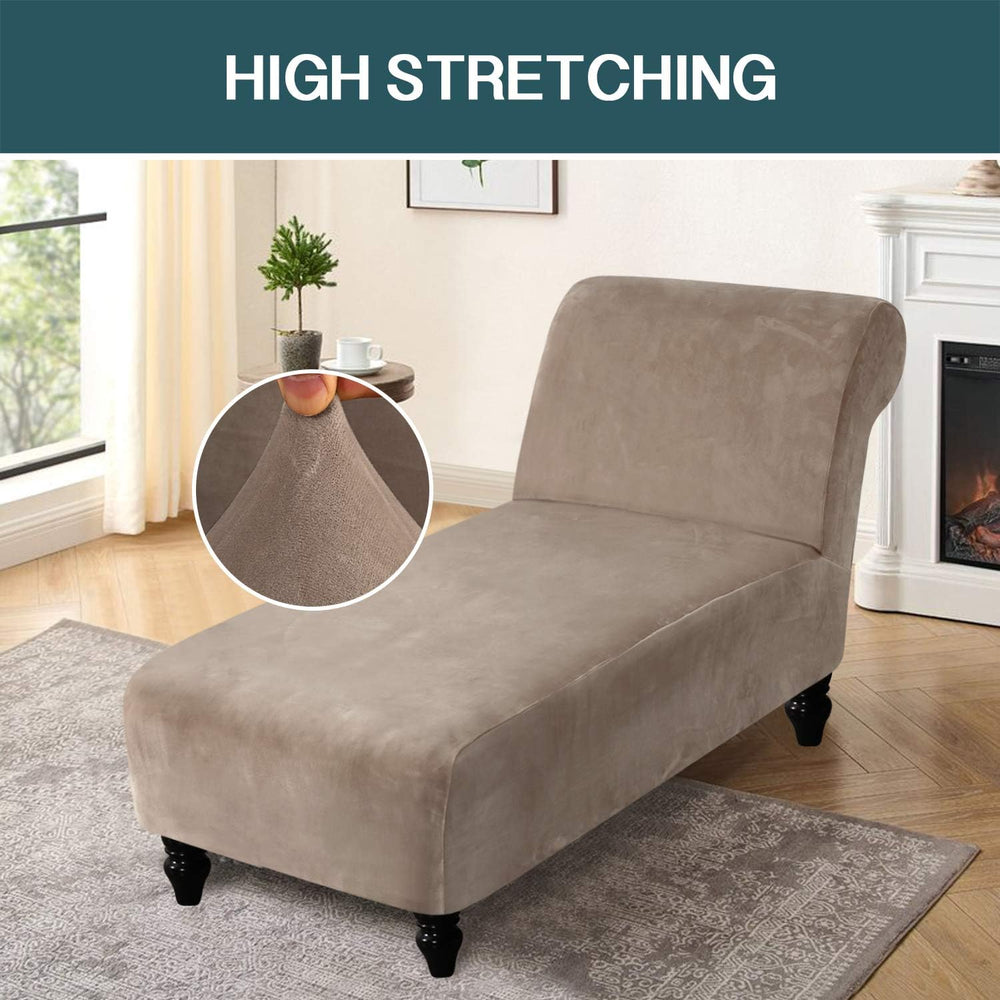 FantasDecor Chaise Lounge Slipcover Velvet Cover Luxury for Living Room Indoo...