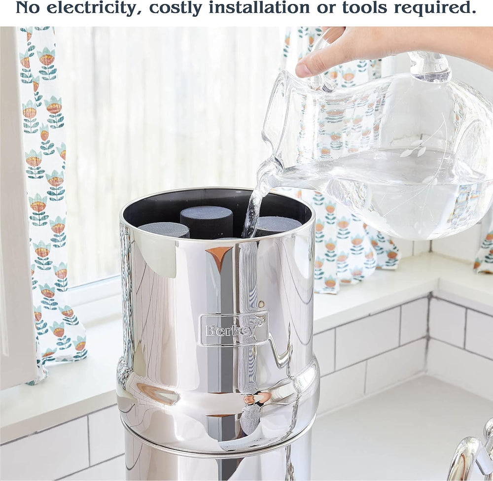 Big Berkey 2.25 Gal Gravity Water Filter System with BB9-2 Filters