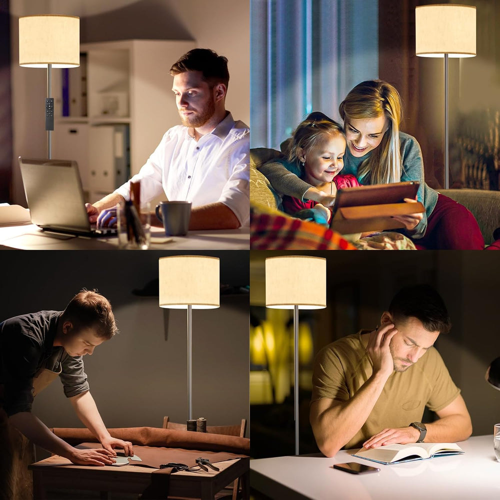 Keepsmile Dimmable Floor Lamps with Remote Control,12W LED Bulb,Foot Switch
