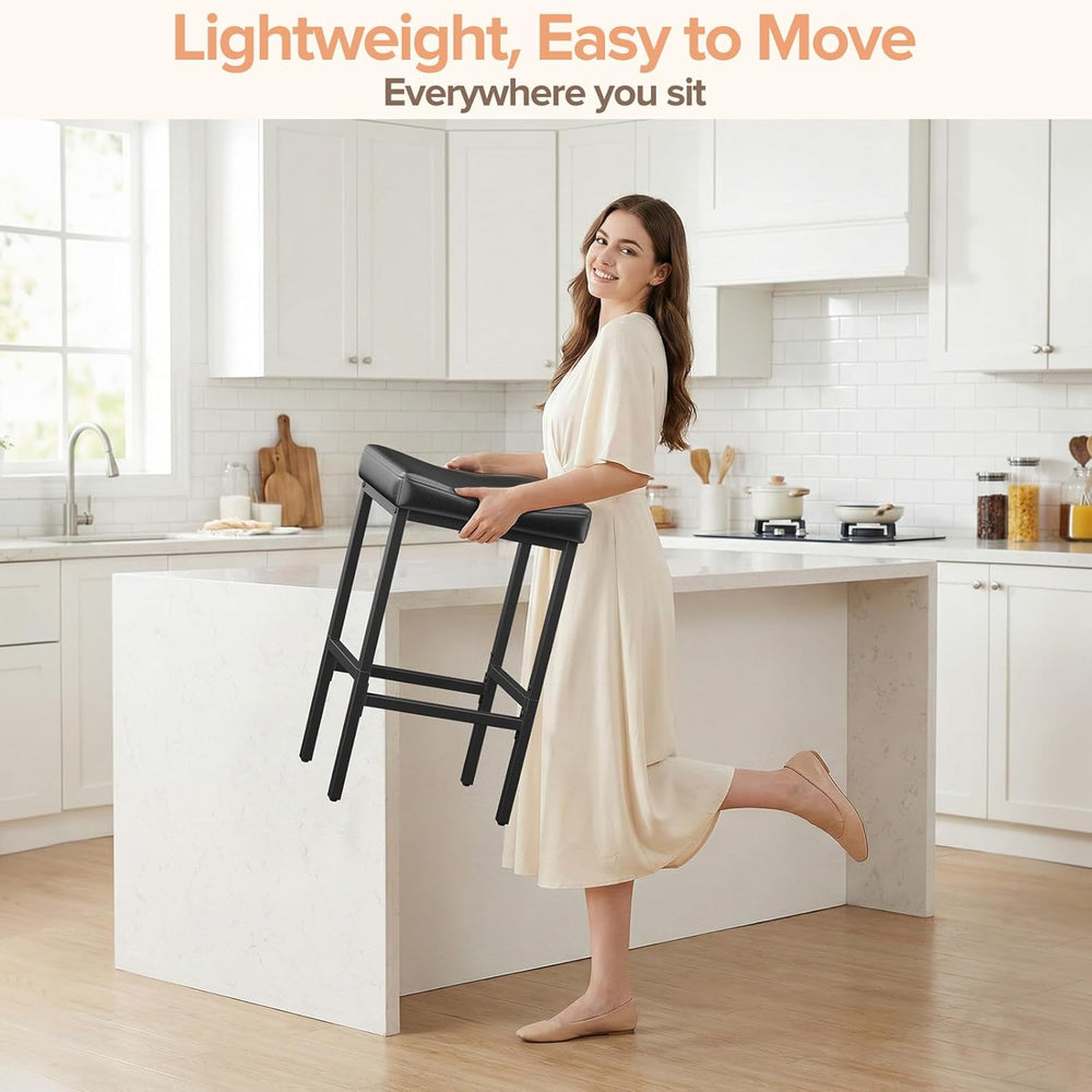 Compact 24 Inch Counter Height Bar Stools Set of 3