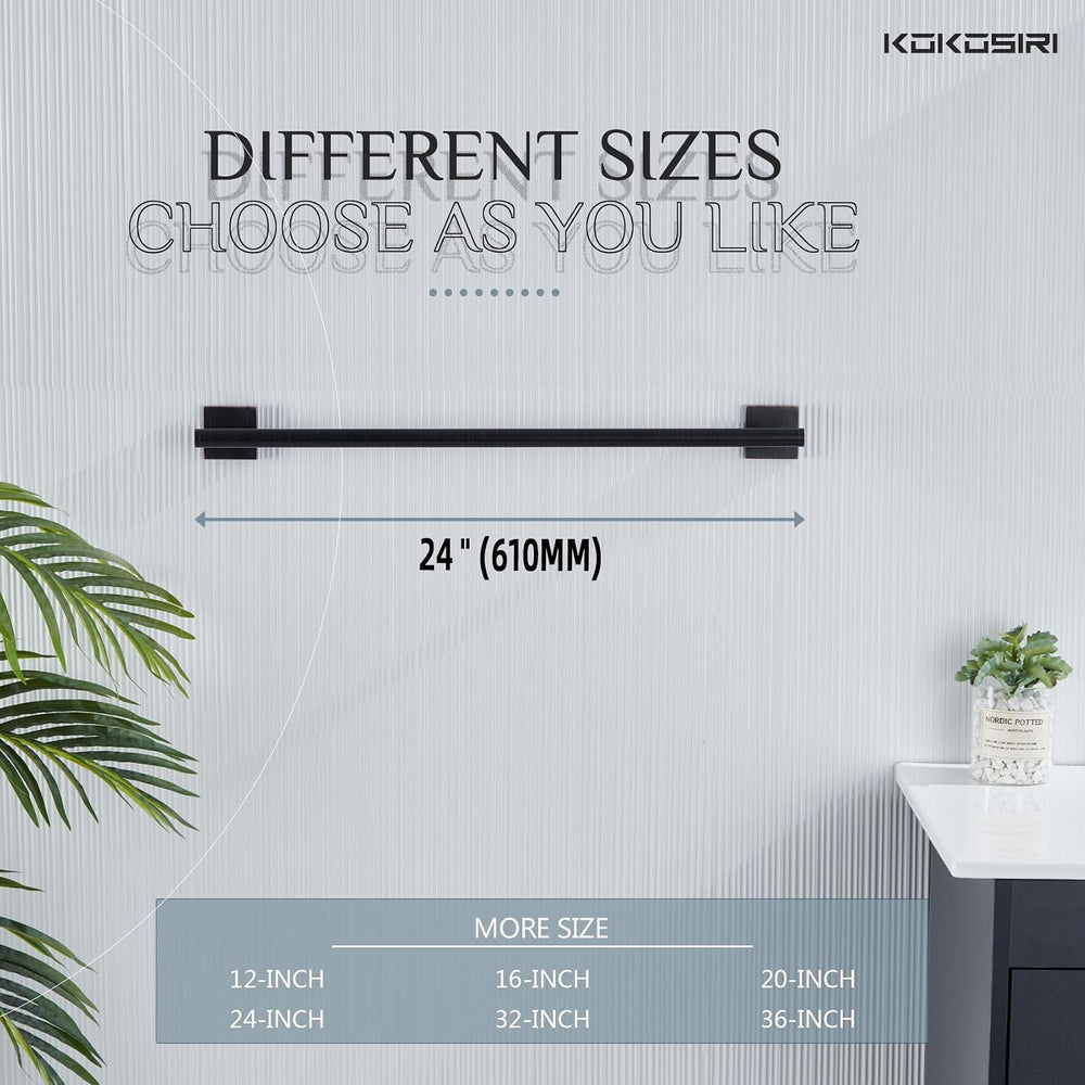 KOKOSIRI Bathroom Towel Bar Bath Towel Holders for Toilet Kitchen Cabinet Wal...