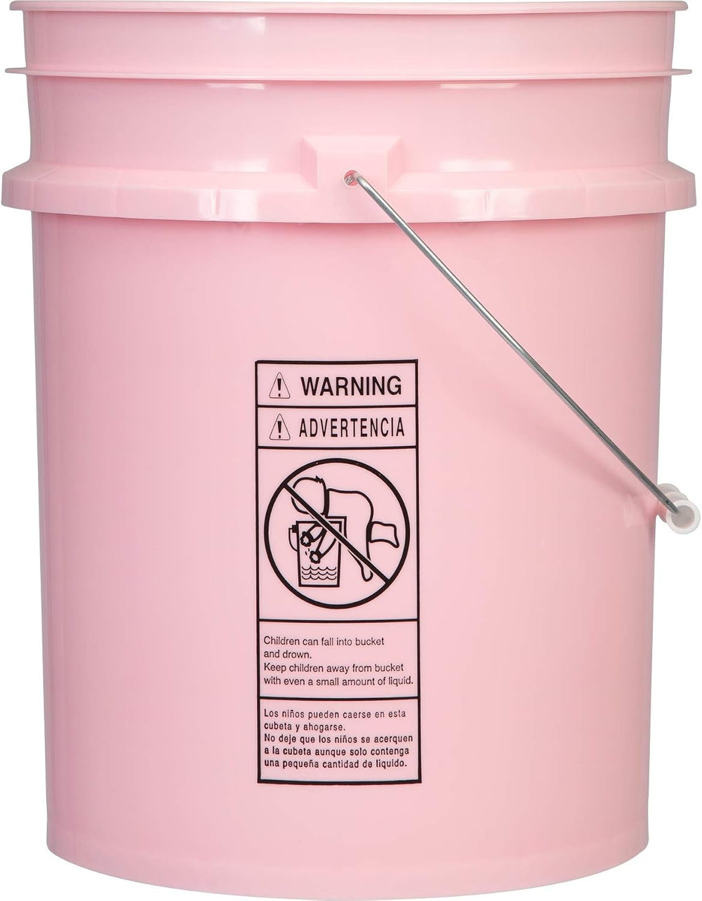 House Naturals 5 Gallon Pink Food Grade Bucket Pail with Air Tight screw on L...