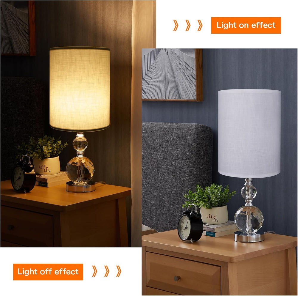 Tall Lamp Shades Set of 2, Drum Lampshade for Table Lamps Floor Lamp, 10&quot...
