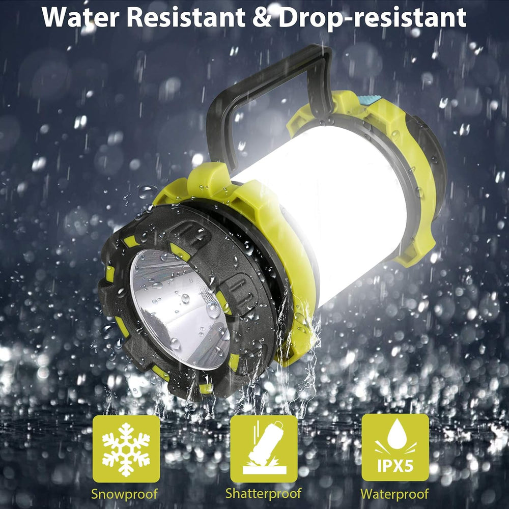 3 Pack Camping Lantern, Outdoor LED Camping Light, Rechargeable Flashlights