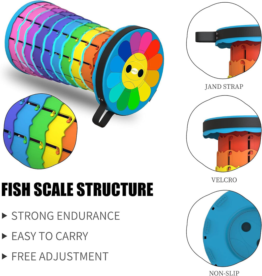 ALEVMOOM Upgraded Portable Collapsible Folding Stool with Cushion Retractable...