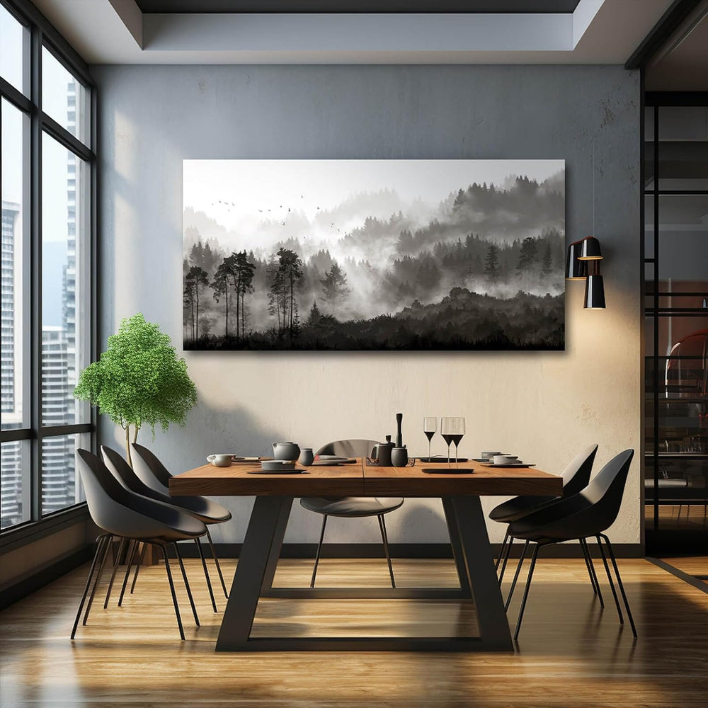 YJYart Large Artwork for Living Room Wall Canvas Art Mountains Nature Paintin...