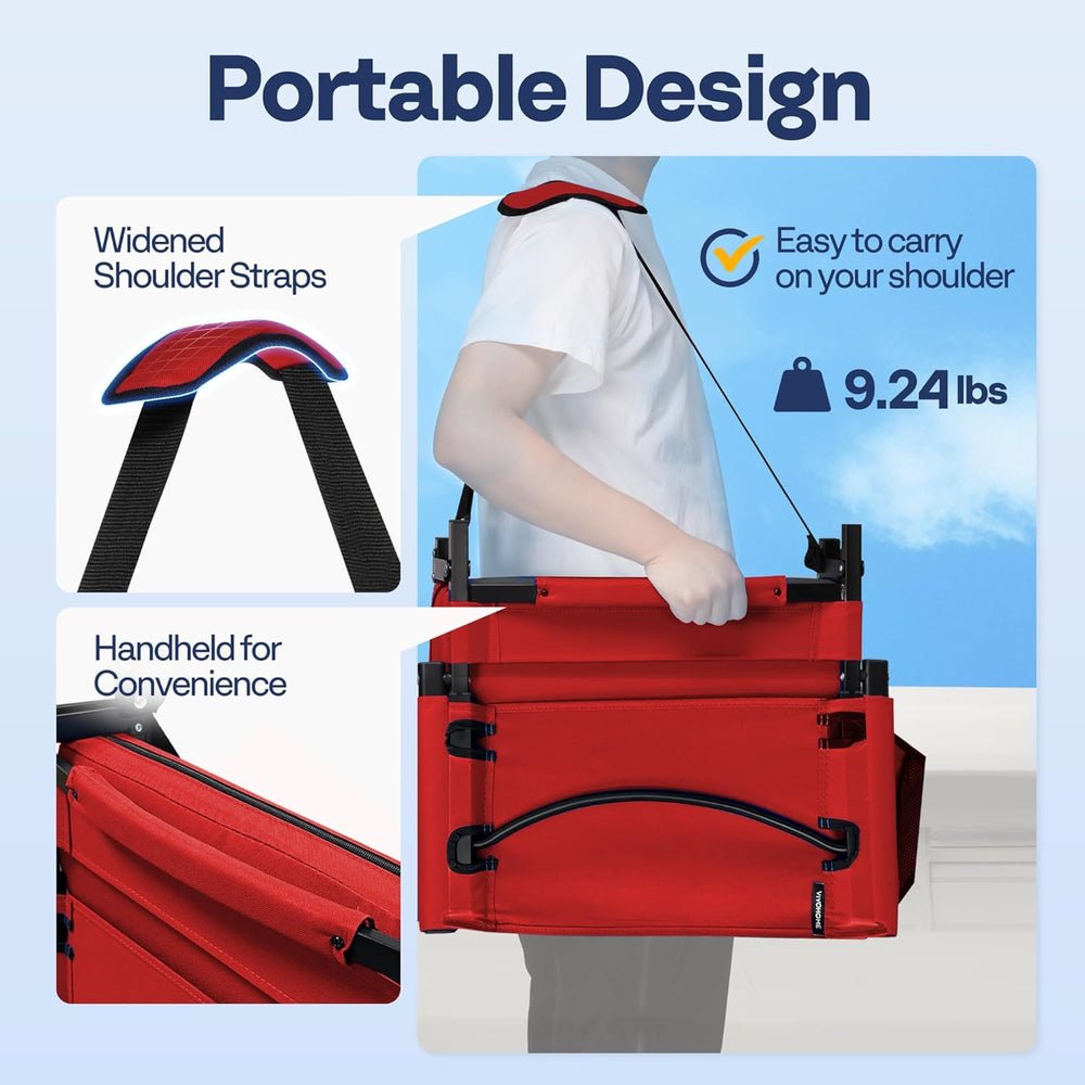 VIVOHOME Adjustable High Back Stadium Seats with Back Support and Cushion