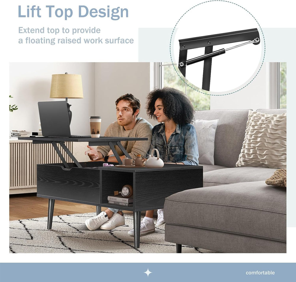 DUMOS Coffee Tables with Storage, Lifting Top for Living Room