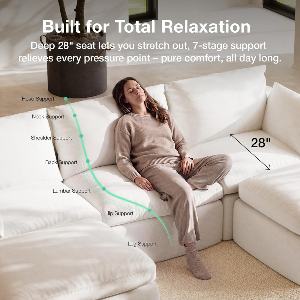 Novilla Modular Cloud Couch, Modern Sectional Sofa with Smarts Coil® Support,...