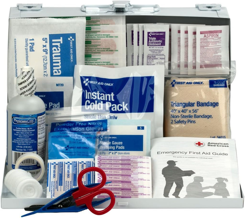 First Aid Only 224-U/FAO OSHA-Compliant 25-Person Emergency First Aid Kit for...