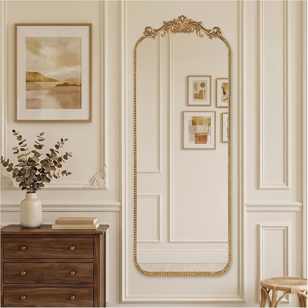 Vintage Mirror Full Length,21"x56" Full Body Mirror Beaded