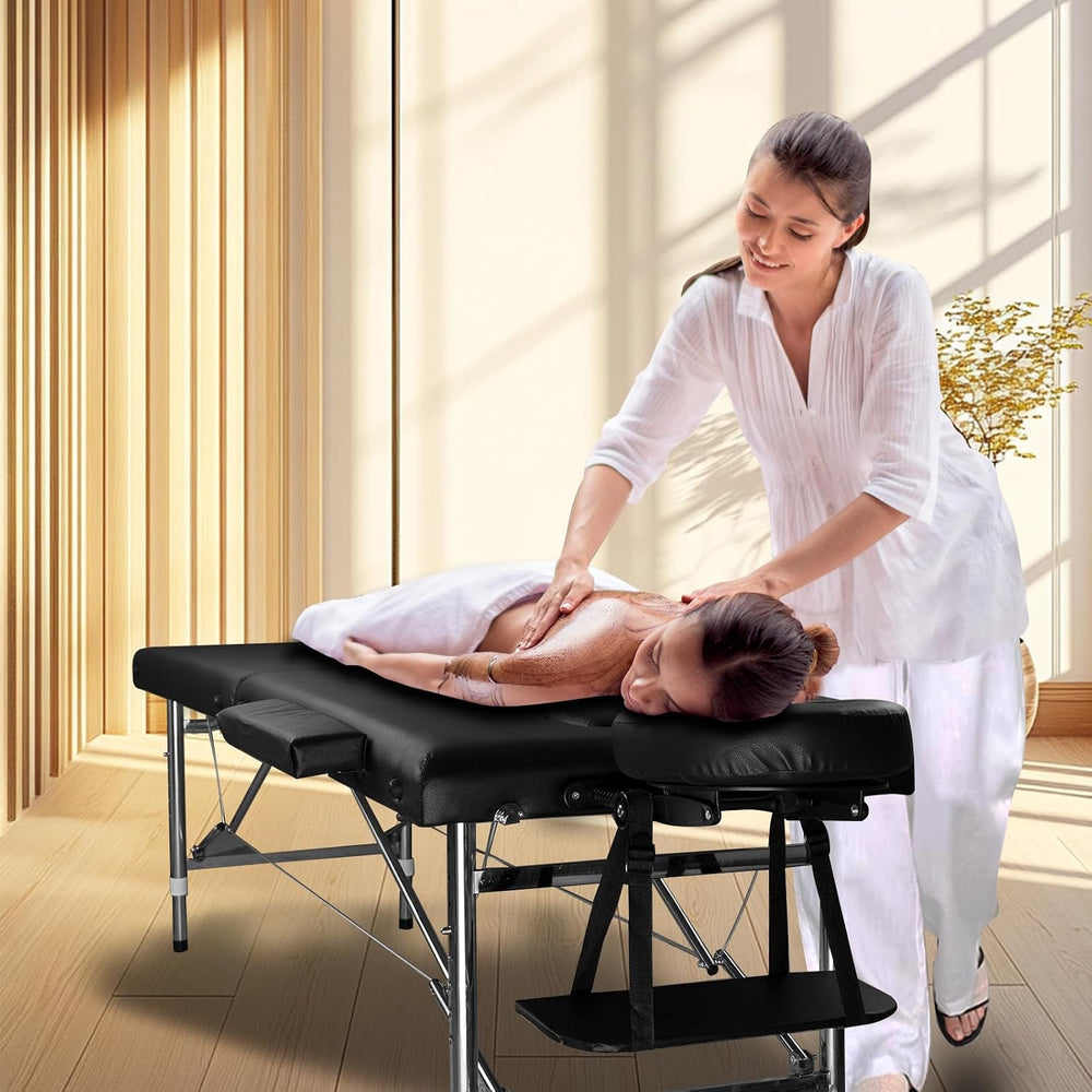 Massage Bed Portable Folding Massage Table 24" Wide Adjustable Tattoo Bed