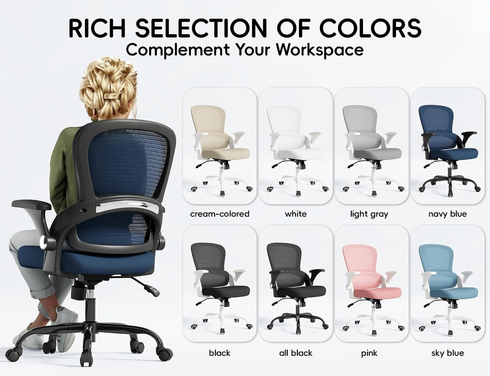 TRALT Office Chair - Ergonomic Office Chair with Back Support for Adults