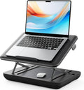 SAIJI Height & Tilt Adjustable Lap Desk, Portable Laptop Stand for Bed