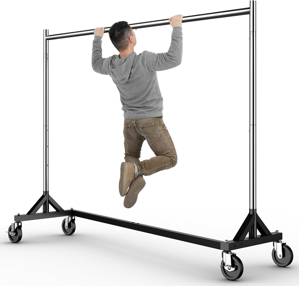 HOKEEPER Commercial Z Base Garment Rack Hold 500LBS Heavy Duty Clothing Rack ...