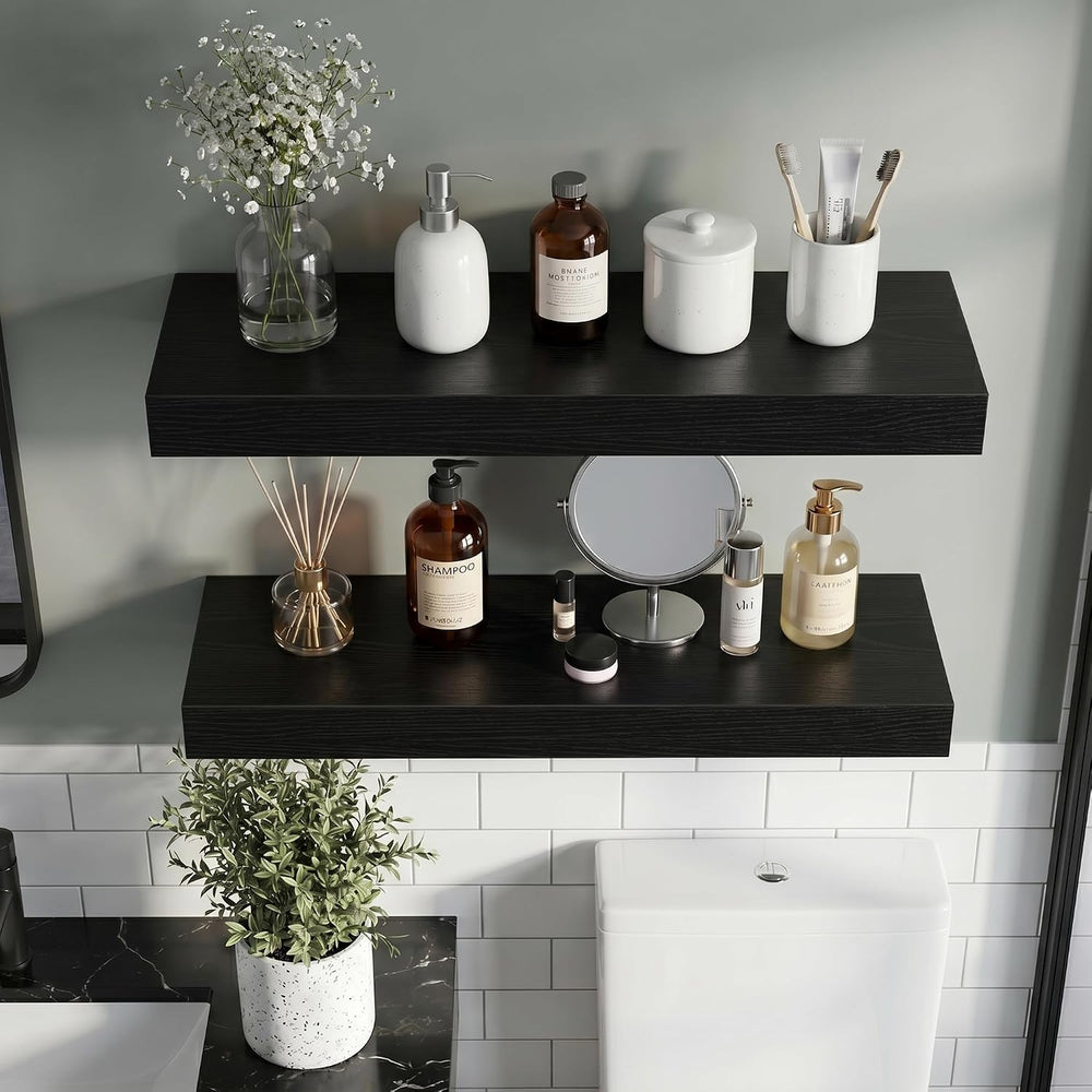 Vivelove 30 Inch Floating Shelves Wall Mounted for Display, 6.5 Deep Duty She...
