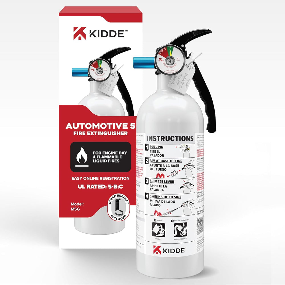 Kidde Auto 5 Fire Extinguisher for Cars and Trucks, 5-B:C, M5G